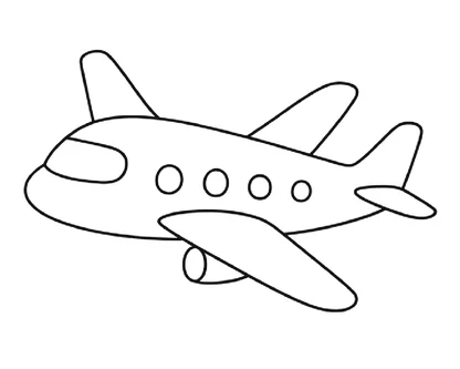 desenho de aviao para colorir e imprimir para imprimir e colorir - imagem 2